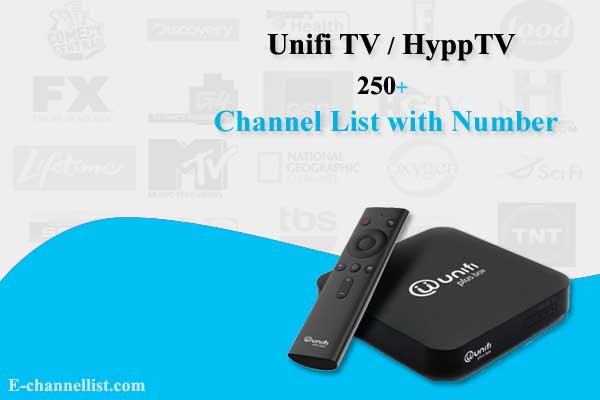 Unifi TV Channel List