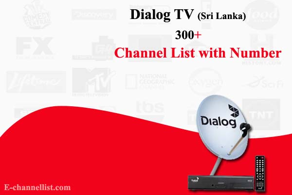 Dialog TV Channel List with Number
