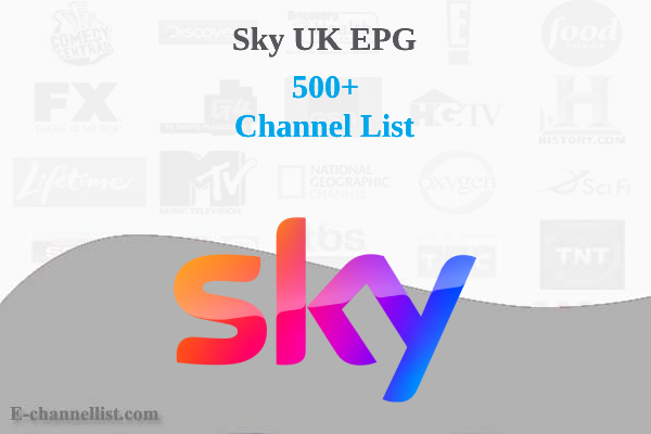 Sky Channel List with Number 2023 (UK EPG)